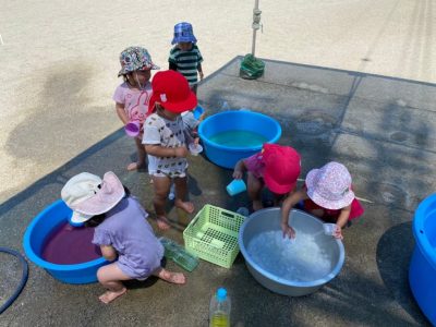 水遊びとプール遊び | 日野保育園