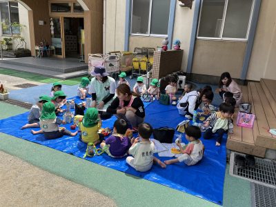 遠足ごっこ(未満児) | 日野保育園