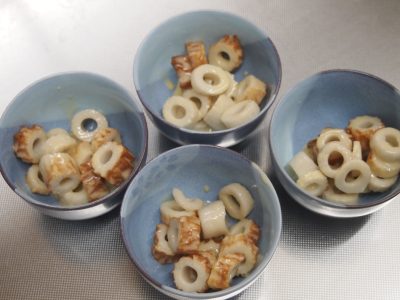 【支援センターふなぶせ南】生活楽ちんクラブでちくわの甘和えを作りました。 | 支援センターふなぶせ南