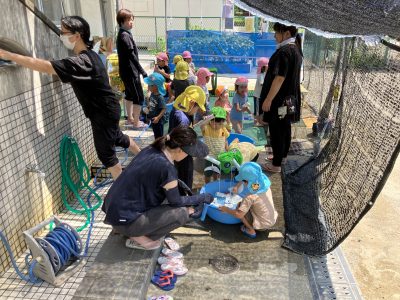 8/15(金)夏を楽しむⅴ　異年齢合同保育を楽しむ | 長森北保育園