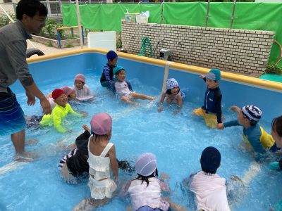 夏だ！　プールだ！　水遊び！　プール開き | 長森北保育園