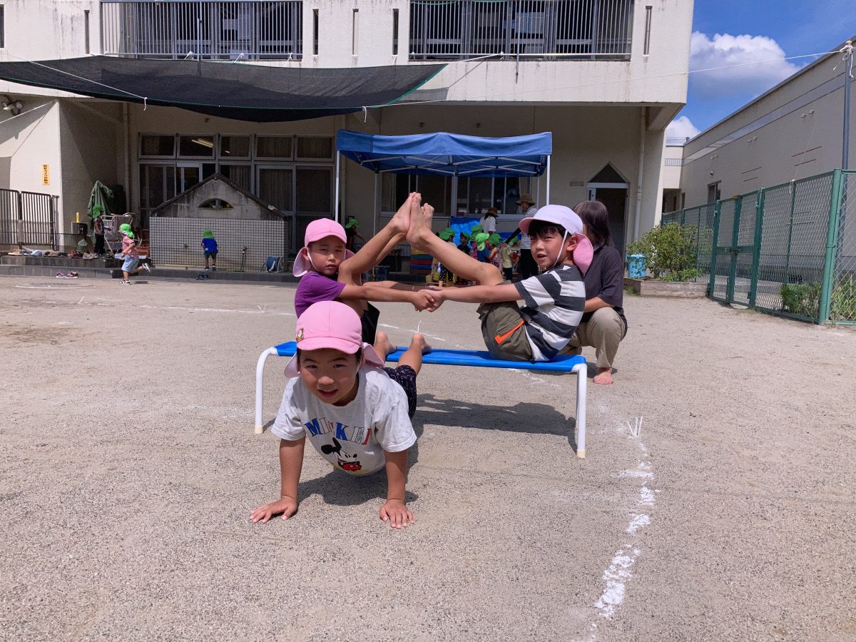 オータムフェスティバルに向けて　運動遊び楽しんでいます。 | 長森北保育園