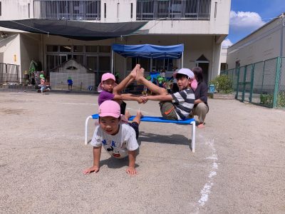 オータムフェスティバルに向けて　運動遊び楽しんでいます。 | 長森北保育園