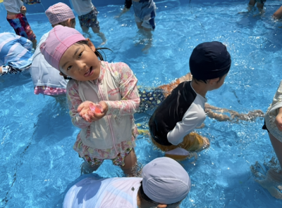 プール遊び楽しかったね🌞（きりん） | 日野保育園